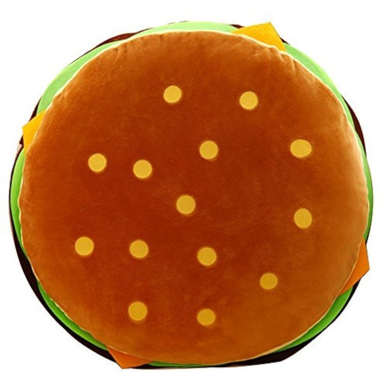 Bettli Lovely Plush Stuffed Huge Hamburger Throw Pillow